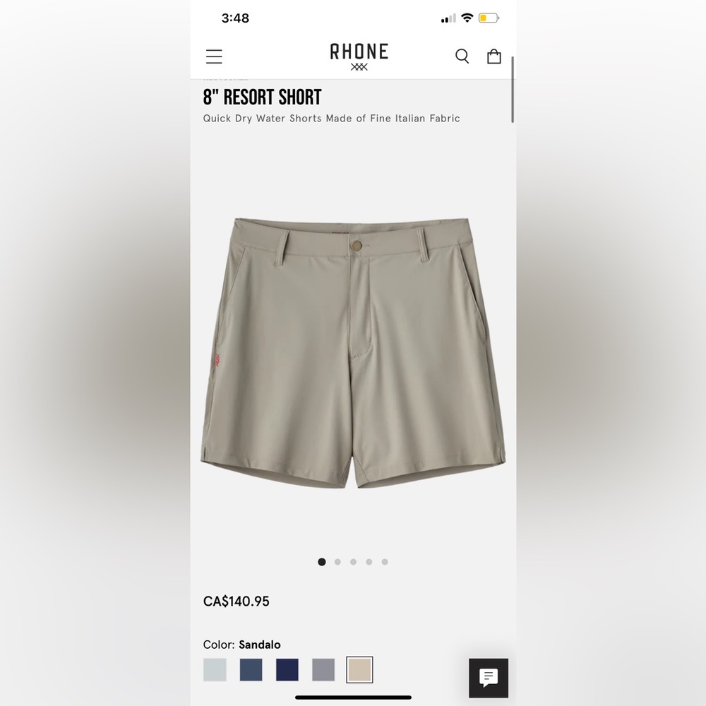 RHONE-8" RESORT SHORT
Quick Dry Water Shorts Made of Fine Italian Fabric